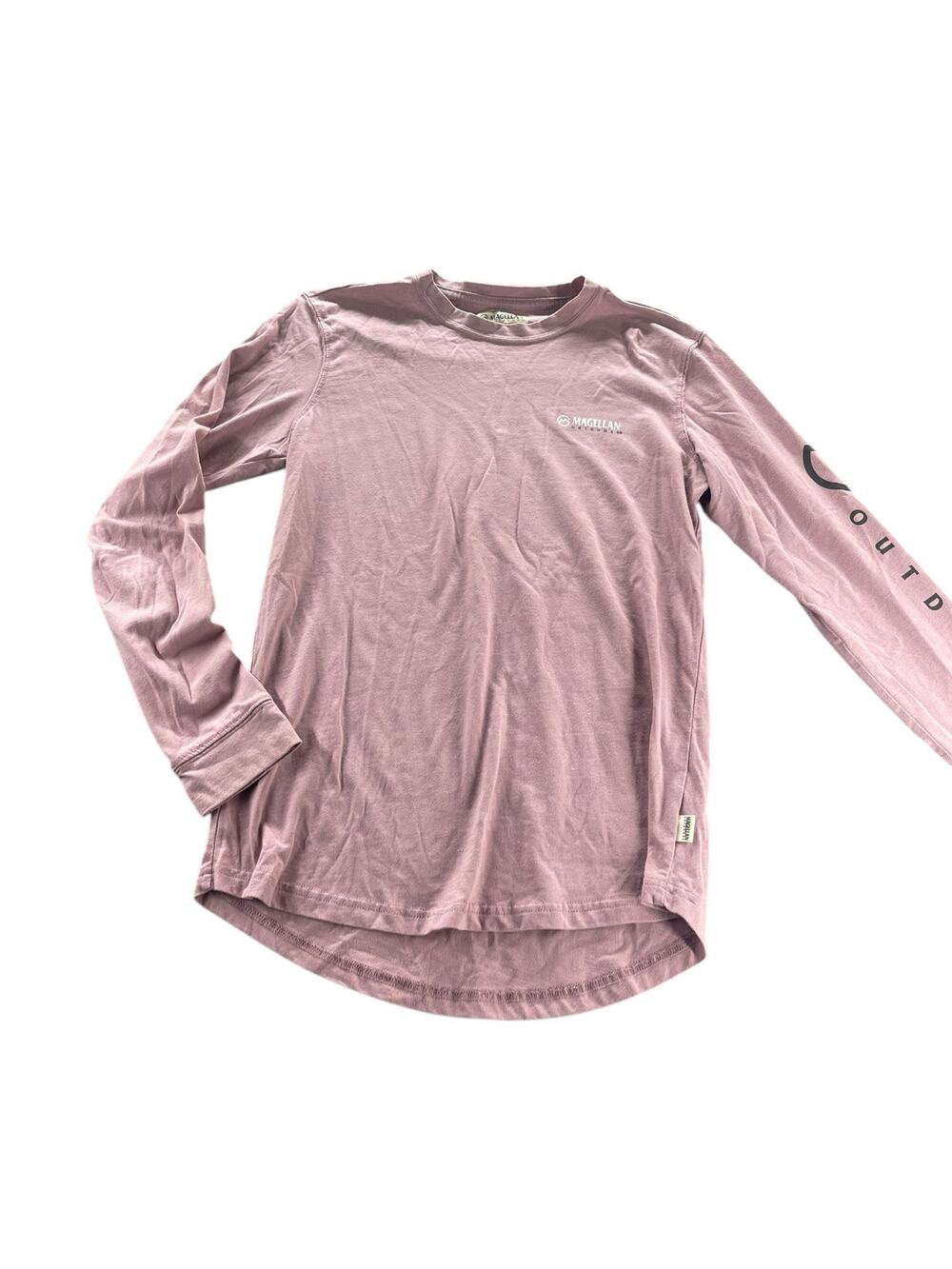 Magellan Outdoors Pink Long Sleeve Crew Neck T-Shirt Women's Size XL